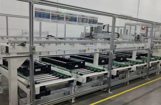 Formazione della batteria di potere e dispositivo rettangolari di separazione